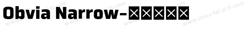 Obvia Narrow字体转换